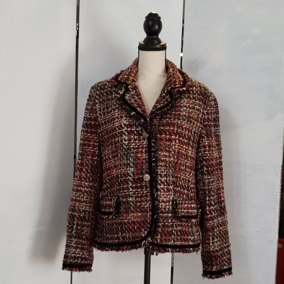 Sag Harbor Jackets & Blazers - SagHarbor ladies multi colored blazer